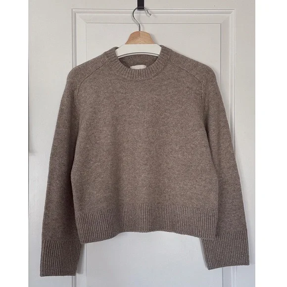 Abercrombie & Fitch Taupe Madeline Crew Sweater - Picture 12 of 14